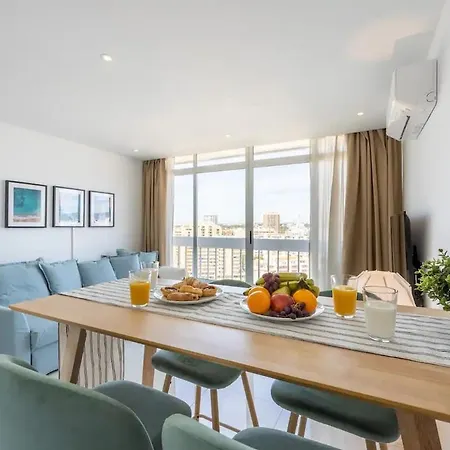 Luxury 1 Min With Sea View, Wifi, Ac, Smarttv Appartement Praia da Rocha